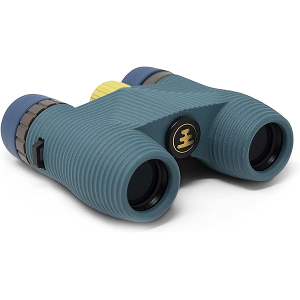 Nocs Provisions Standard Issue 10x25 Waterproof Binoculars, 10X Magnification, Bak4 Prism, Wide View Multi-Coated Lenses for Bird Watching, Hiking & Backpacking - Pacific Blue II