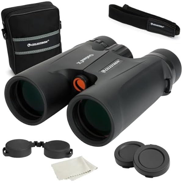 Celestron - Outland X 10x42 Binoculars – Ideal for Birding and Outdoors – 42mm Objective Lenses – 5.5° Field of View – BaK-4 Prisms – Multi-Coated – Waterproof and Fogproof