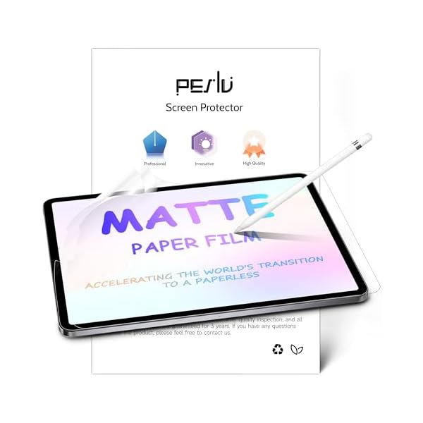 2 Pack Like Paper Screen Protector for iPad Air 5th & Air 4th (10.9 Inch)/ iPad Pro 11 (2022/21/20/18), Matte Anti Glare PET Film/Blue Light Filter/Drawing & Writing Feel Like on Paper