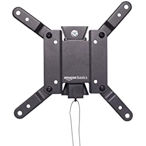 Amazon Basics Tilt TV Wall Mount fits 12-40 inch TVs and VESA 200x200, Black