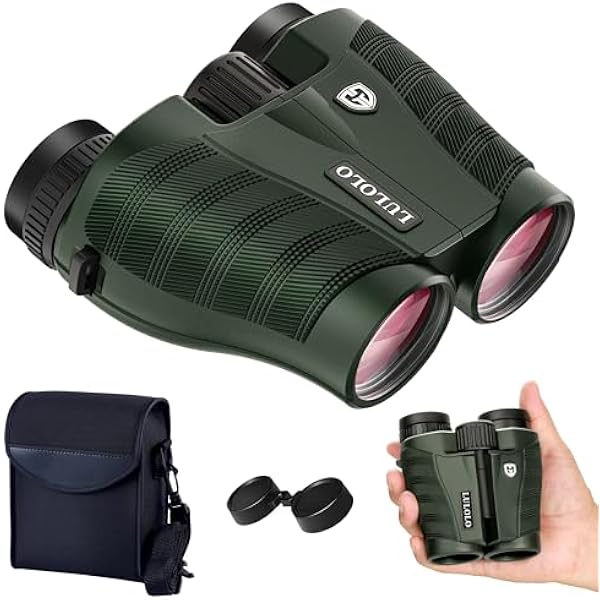 12x28 Compact HD Binoculars for Adults High Powered - Large View Binoculars with Clear Low Light Vision - Super Bright Lightweight & Waterproof Binocular for Bird Watching Travel Hunting Cruise