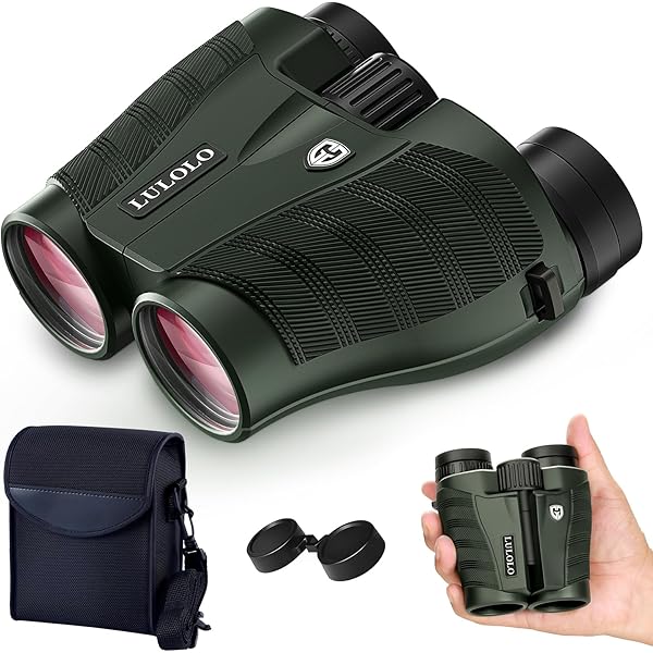 12x30 Compact HD Binoculars for Adults High Powered - Large View Binoculars with Clear Low Light Vision - Super Bright Lightweight & Waterproof Binocular for Bird Watching Travel Hunting