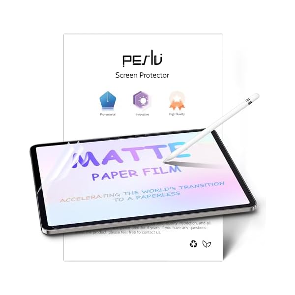 2 Pack Like Paper Screen Protector for iPad Pro 13 Inch M4/M5 [2024/2025 7th/8th Gen], Matte Anti Glare PET Film/Blue Light Filter Eye Protection Cover/Drawing & Writing Feel Like on Paper