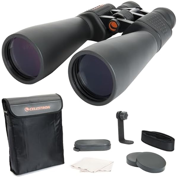 Celestron SkyMaster 15-35x70 Zoom Binoculars – Powerful Long-Range Binoculars for Astronomy & Outdoor Use – High Magnification up to 35x – Includes Tripod Adapter & Case