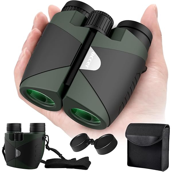 15x30 Compact Binoculars for Adults and Kids - Occer Large View High Powered Binoculars for Bird Watching - Lightweight Easy Focus Binocs with Low Light Vision for Hunting Cruise Ship Travel