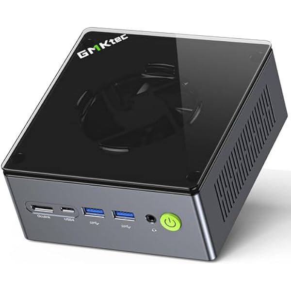 GMKtec Mini PC Gaming, M7 AMD Ryzen 7 PRO 6850H (8C/16T 4.70Ghz) Dual NIC LAN 2.5G Desktop Computer, 16 DDR5 RAM + 512GB Hard Drive PCle SSD, Dual USB4, HDMI 2.1, USB-C