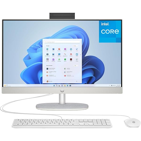 HP 24 Touchscreen All-in-One Desktop Computer for Home and School, Intel Processor (Beat i3-1110G4), 23.8" FHD Display, 16GB DDR4 RAM, 512GB PCIe SSD, WiFi 6, Bluetooth, Business AIO, Windows 11 Pro
