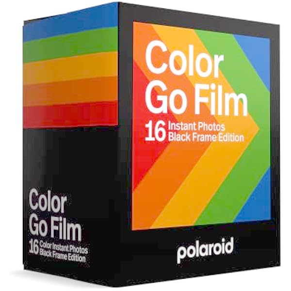 Polaroid Go Color Film - Black Frame (16 Photos) (6211) - Only Compatible with Polaroid Go Camera