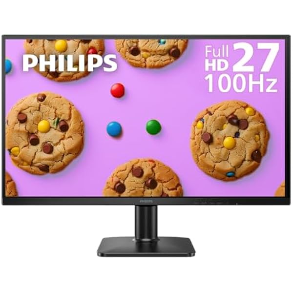 PHILIPS 27E2N1100 27 inch IPS FHD (1920 x 1080) 100Hz Gaming Office Monitor, VESA, HDMI x1, VGA Port x1, Eye Care, 4 Year Advance Replacement Warranty