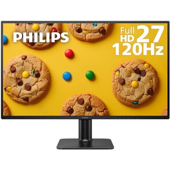 Philips 27E2N2100 27 inch IPS FHD (1920 x 1080) 120Hz Gaming Office Monitor, VESA, HDMI x1, VGA Port x1, Eye Care, 4 Year Advance Replacement Warranty