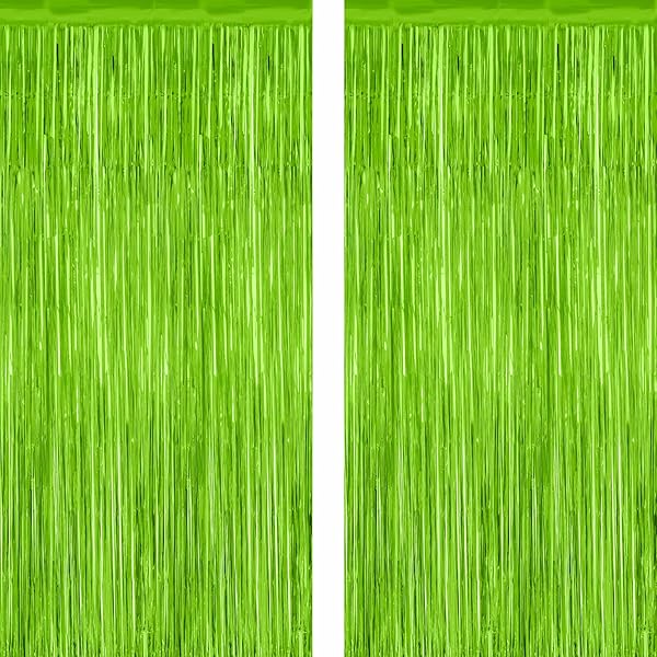 2 Pack Graduation Backdrop, 3.28 FT x 7.05 FT Black and Gold Foil Fringe Curtains, Metallic Foil Curtain Graduation Backdrop, Grad Party Supplies Black and Gold Party Decorations Class of 2025