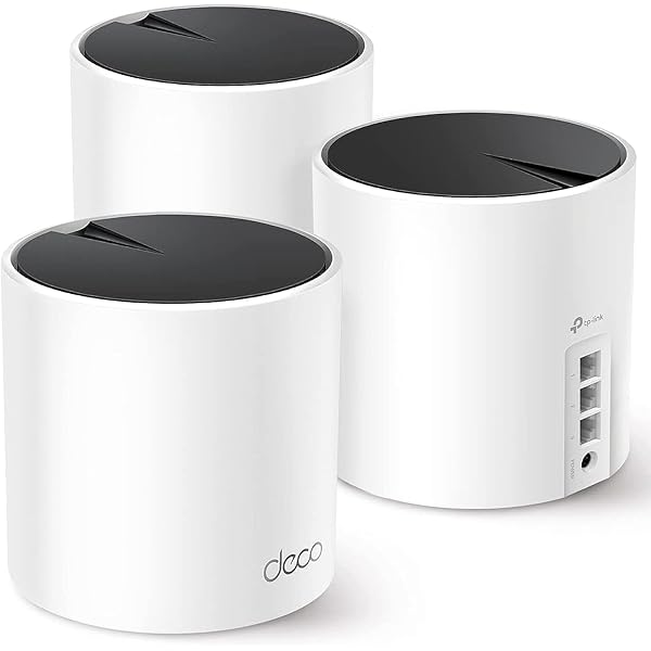 TP-Link Deco X55 AX3000 WiFi 6 Mesh System - Covers up to 6500 Sq.Ft, Replaces Wireless Router and Extender, 3 Gigabit Ports per Unit, Supports Ethernet Backhaul, Deco X55(3-Pack)
