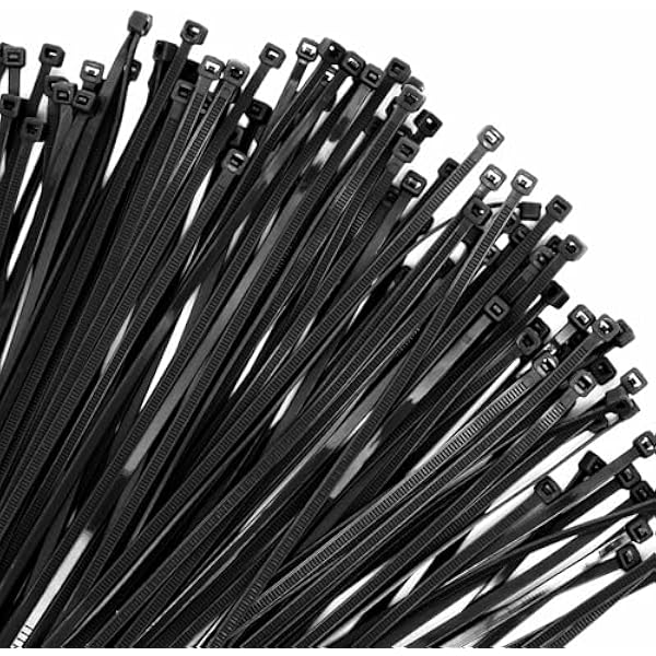 Cable Zip Ties, 250PCS Multi-Purpose Nylon Zip Ties, 4 Inch Self Locking Cable Ties,Self-Locking Wire Ties used for home, garden, garage,indoor and outdoor.Black Cable Ties