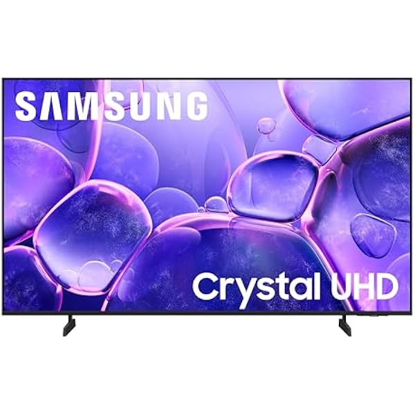 Samsung 43-Inch Class Crystal UHD U8000F 4K Smart TV (2025 Model) Endless Free Content, Crystal Processor 4K, MetalStream Design, Knox Security, Alexa Built-in