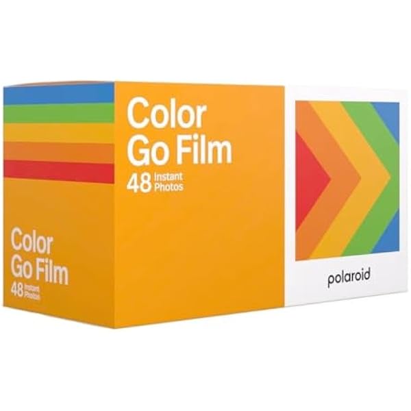 Polaroid Go Color Film - 48 Photos - 3 Double Packs Bulk Film (6212),white frame