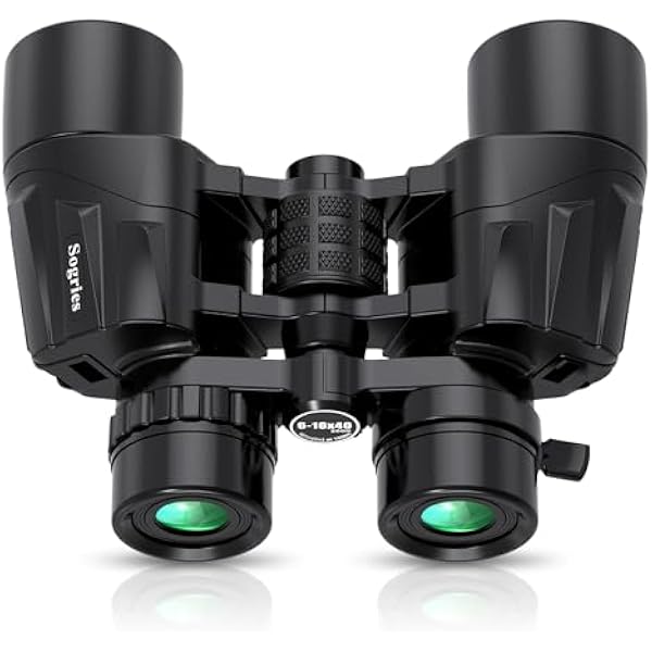 6-16x40 HD Zoom Binoculars for Adults, High Powered, Large View, BAK4 Prism, Waterproof, Clear Low Light Vision for Bird Watching,Hiking, Travel