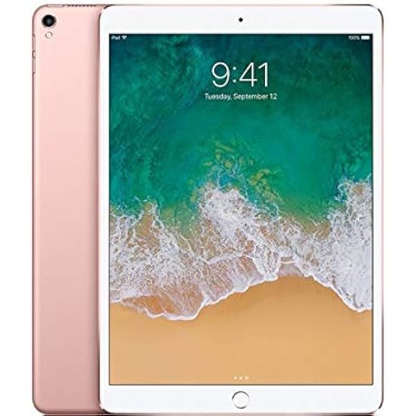Apple iPad Pro (2017) 10.5in 64GB Wi-Fi Tablet, Rose Gold (Renewed)