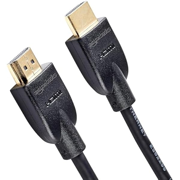 Amazon Basics HDMI Cable, 6ft, 4K@60Hz, High-Speed 4K HDMI 2.0 Cord (18Gbps), 2160p, 48 bit, Compatible with TV/PS5/Xbox/Roku, Black