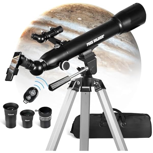 Telescopes for Adults High Powered, 700x90mm AZ Astronomical Professional Refractor Telescope for Beginners Astronomy with Advanced Eyepieces, Cool Astronomy for Christmas, Black