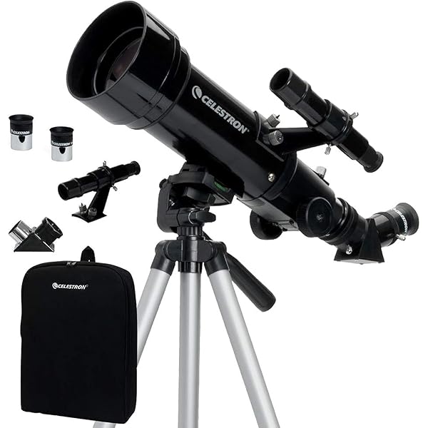 Celestron Travel Scope 70 Portable Refractor Telescope – 70mm Aperture, Fully-Coated Glass Optics – Includes Tripod, Backpack & Software – Ideal for Beginners & Travel