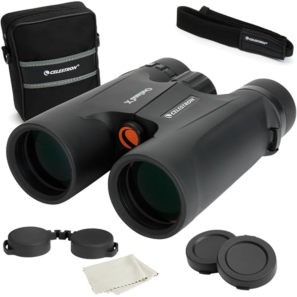 Celestron - Outland X 8x42 Binoculars – Ideal for Birding and Outdoors – 42mm Objective Lenses – Wide 7° Field of View – BaK-4 Prisms – Multi-Coated – Waterproof and Fogproof