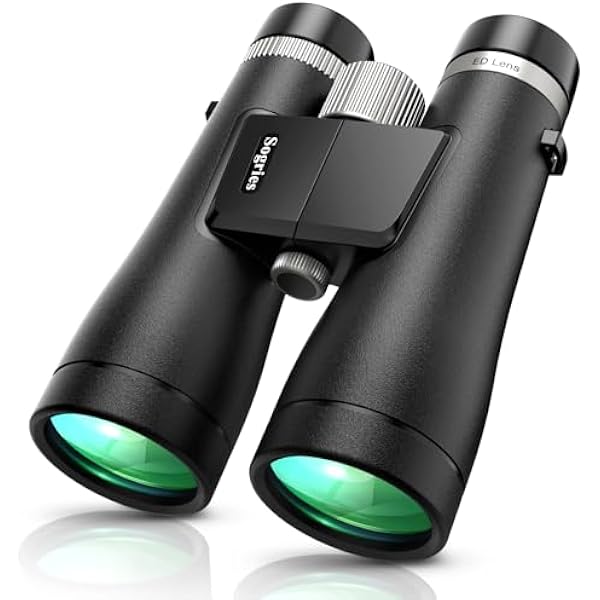 12x50 ED Binoculars for Adults-Professional Roof Prism,HD Optical System Non-Slip Grip, IPX7 Waterproof,High Power BAK4 Prism SMC Lens Binoculars for Bird Watching Travel