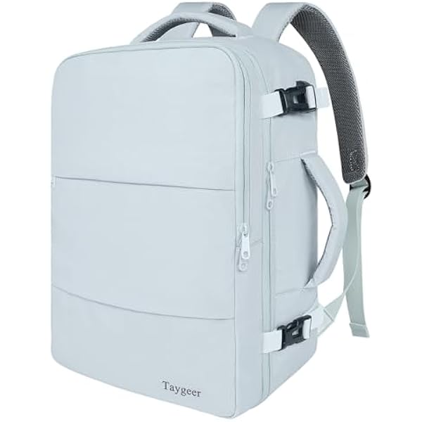 Taygeer Carry On Backpack, 35l Travel Backpack for Women Airline Approved, Cute Underseat Personal Item Travel Bag With Shoe Compartment, Casual Daypack Gifts for Friend Hiking Outdoor Weekend,Blue