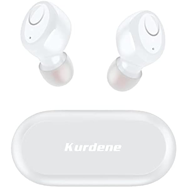 kurdene Wireless Earbuds Bluetooth Headphones Sport,Over Ear Buds with Deep Bass Sound,60Hrs Playtime Earphones Redesigned Comfort Fit with Earhooks for Running,Meeting,Workout-Purple