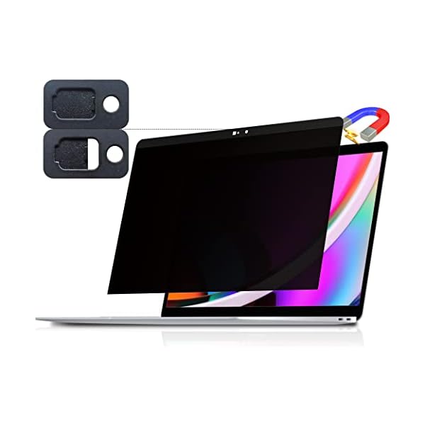 Magnetic Privacy Screen for Macbook Pro 13 Inch (2016-2022, M1, M2) / Macbook Air 13 in (2018-2021, M1), Removable Anti Blue Light Glare Filter for Mac 13In Laptop