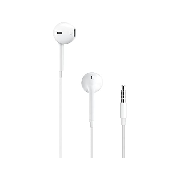 Apple EarPods Headphones with 3.5mm Plug, Wired Ear Buds with Built-in Remote to Control Music, Phone Calls, and Volume