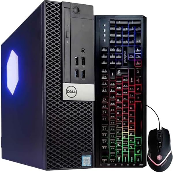 Dell Optiplex 3060 Desktop Computer | Intel i5-8500 (3.2) | 8GB DDR4 RAM | 250GB SSD Solid State | Windows 11 Professional | Home or Office PC (Renewed) (RGB PC, 16GB | 250 NVME)
