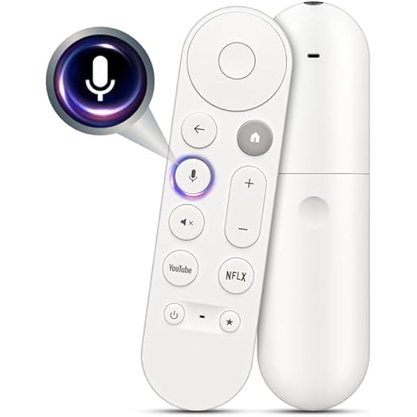 Voice Replacement Remote Control for Chromecast-Google-TV 4K/HD, for Google-TV-Streamer-Remote 4K