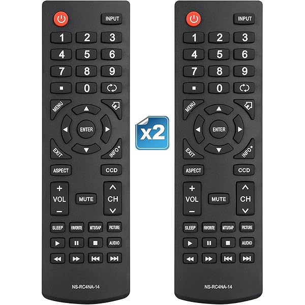 Replacement for Insignia-TV-Remote-Control, Compatilbe with Insignia LED LCD TVs【Pack of 2】
