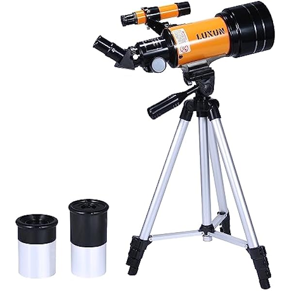 Telescope for Kids and Adults,70mm Astronomical Telescope Refracting with Multilayer Broadband Coating(15X-150X),Adjustable Tripod and Finderscope