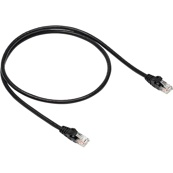 Amazon Basics - RJ45 Cat-6 Ethernet Patch Internet Cable - 3 feet (0.9 Meters), Case of 90, Black
