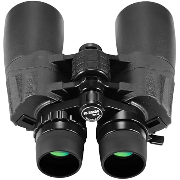 10-30X50 High Powered Zoom Binoculars for Adults - Professional Military HD Binoculars with BAK4 Prism/FMC Lens/Large View/Waterpoof/Low Light Night Vision for Bird Watching, Hunting, Outdoor, Hiking