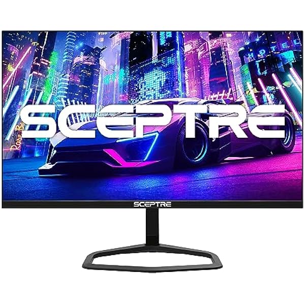 Sceptre 27-inch 240Hz Gaming Monitor 1ms 99% sRGB AMD FreeSync Premium DisplayPort x2 HDMI x2 Build-in Speakers, Machine Black (E278B-FWD240)