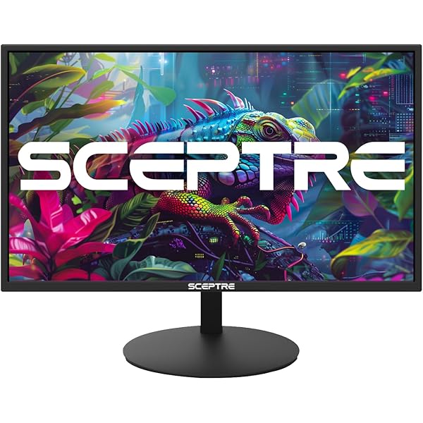 Sceptre E275W-19203R 27 inch1080P LED Monitor 99% sRGB 2X HDMI VGA Build-In Speakers, Machine Black (E275W-19203R series)