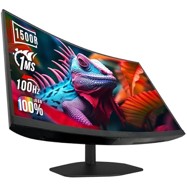 Sceptre New Curved 27-inch Gaming Monitor 1500R 100Hz HDMI X2 DisplayPort 1ms 100% sRGB, Build-in Speakers Machine Black 2025 (C275W-FW100T Series)