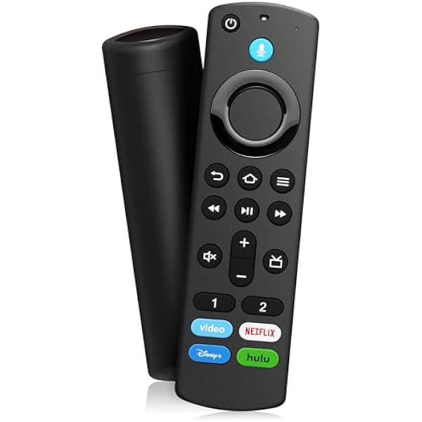 Replacement Voice Remote Fit for All Fire-Series, TV Cube/Stick, Compatible with Stick 4K Max/4K (1st/2nd Gen), Stick (2nd/3rd Gen)/Lite/HD, and for All Hisense, TCL, Insignia-Toshiba-Pioneer Smart-TV