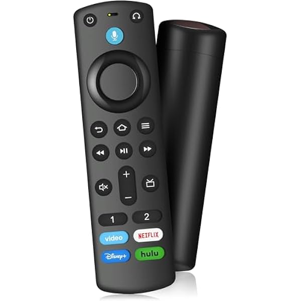 Voice Remote Control for All Fire-Series TV Cube/Stick, Compatible with Stick 4K Max/4K (1st/2nd Gen), Stick (2nd/3rd Gen)/Lite/HD, and Fit for All Hisense, TCL, Insignia-Toshiba-Pioneer-Omni Series
