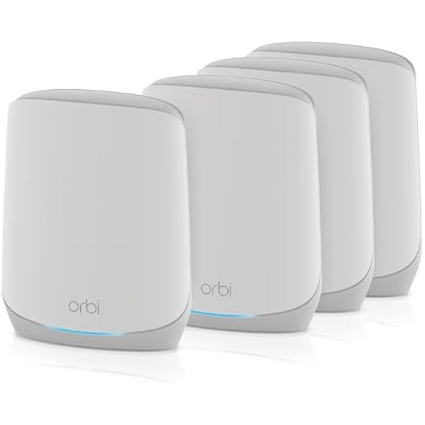 NETGEAR Orbi Whole Home Tri-Band WiFi 6 Mesh Network System (RBK754P) – Router with 3 Satellite Extenders, Security Features, Coverage up to 10,000 sq.ft., 75 Devices, AX5200 (Up to 5.2Gbps)