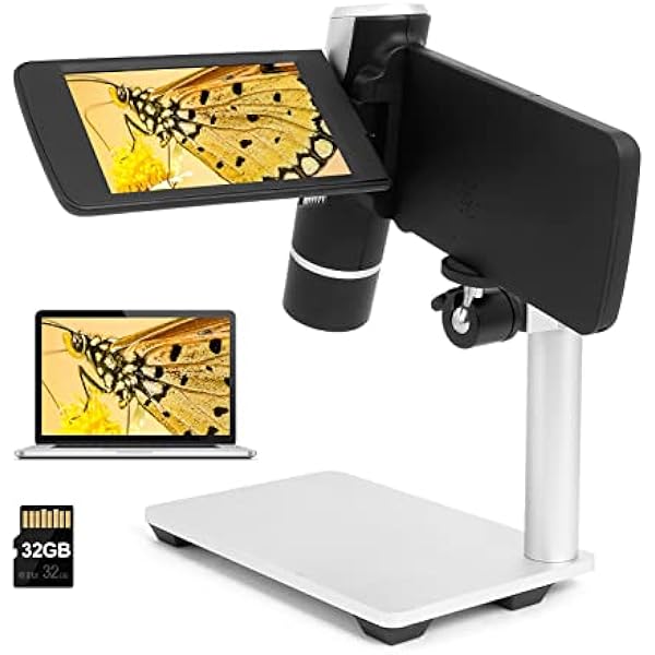 Andonstar AD203 Digital Microscope (Black+Bracket)