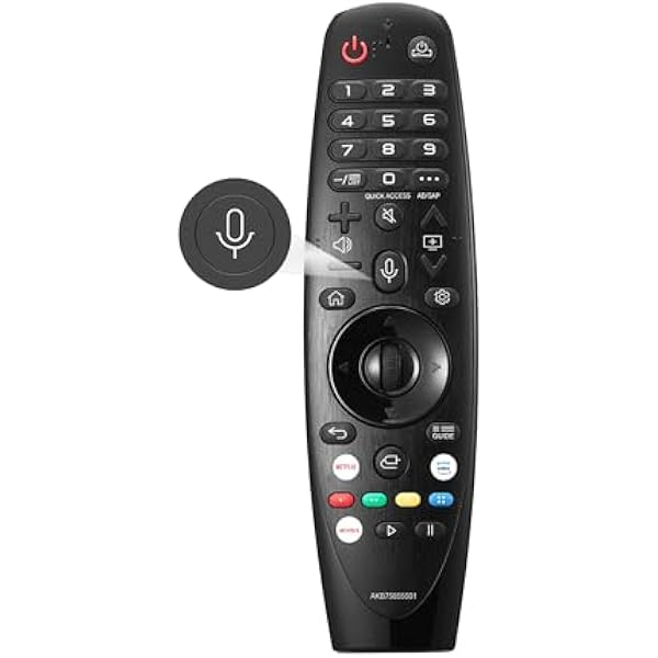 Replacement LG Magic Remote Control (AKB75855501) Voice for LG TV Remote with Pointer for Smart TVs OLED QNED NanoCell WebOS Models AN-MR20GA MR19BA MR18BA MR21 MR22 MR23 MR24 GA GN GC