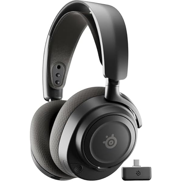 SteelSeries Arctis Nova 7 Wireless Gen 2 Gaming Headset - Real-Time App Control, 50+ HR Play, Neodymium Drivers, Mix 2.4GHz/Bluetooth, PC, PS5, PS4, Switch 1/2, Mobile - Black