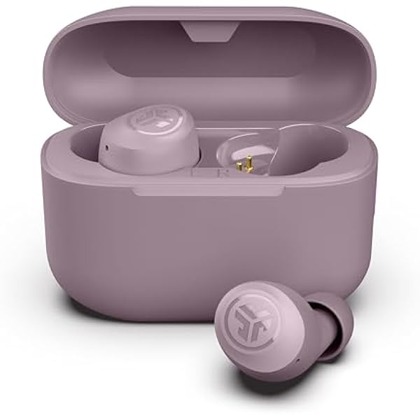 JLab Go Air Pop+ True Wireless Earbuds, in Ear Headphones, Bluetooth Earphones, 35H Playtime Ear Buds, Bluetooth Earbuds with Microphone, USB-C Charging Case, Dual Connect, EQ3 Sound, Mauve