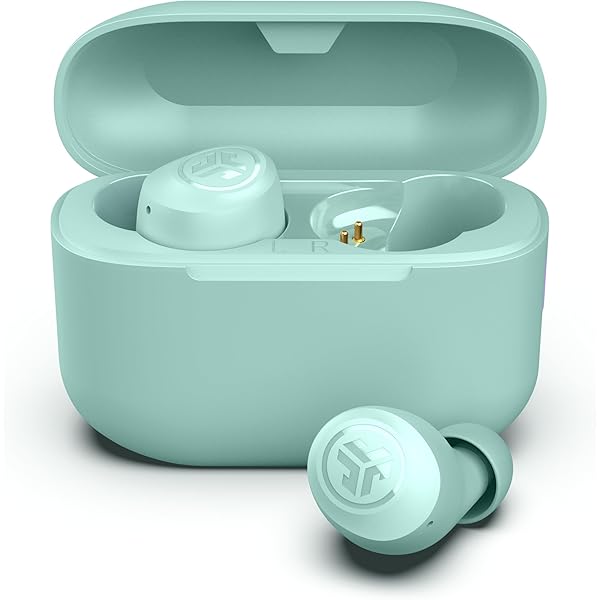JLab Go Air Pop+ True Wireless Earbuds, in Ear Headphones, Bluetooth Earphones, 35H Playtime Ear Buds, Bluetooth Earbuds with Microphone, USB-C Charging Case, Dual Connect, EQ3 Sound, Mint Green