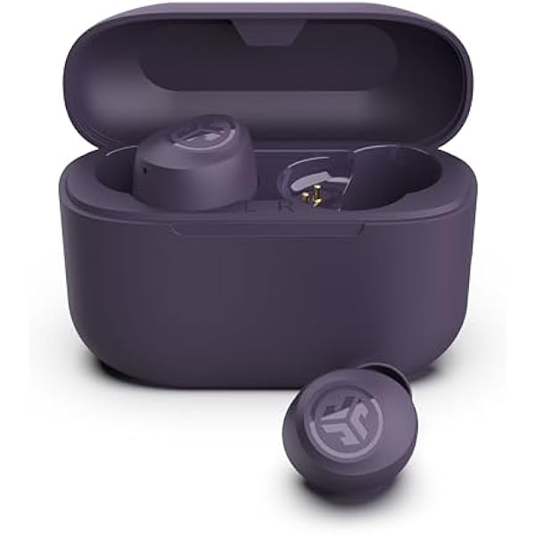 JLab Go Air Pop+ True Wireless Earbuds, in Ear Headphones, Bluetooth Earphones, 35H Playtime Ear Buds, Bluetooth Earbuds with Microphone, USB-C Charging Case, Dual Connect, EQ3 Sound, Violet