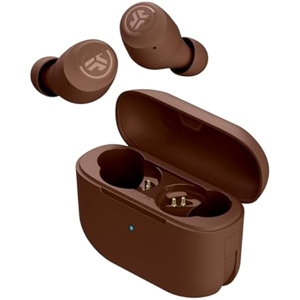 JLab Go Air Tones+ True Wireless Earbuds Designed with Auto On and Connect, Touch Controls, 32+ Hours Bluetooth Playtime, EQ3 Sound, and Dual Connect, Natural Earthtone Color (4625 W)