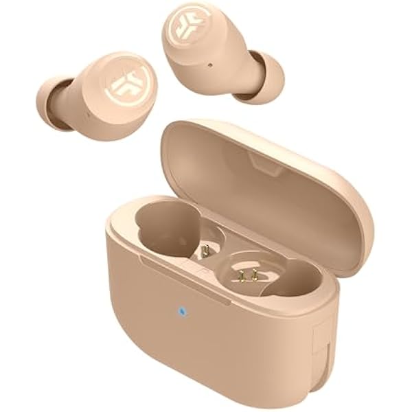 JLab Go Air Pop+ Tones True Wireless Earbuds, in Ear Headphones, Bluetooth Earphones, 35H Playtime Ear Buds, Bluetooth Earbuds with Microphone, USB-C Charging Case, Dual Connect, EQ3 Sound, (474 C)
